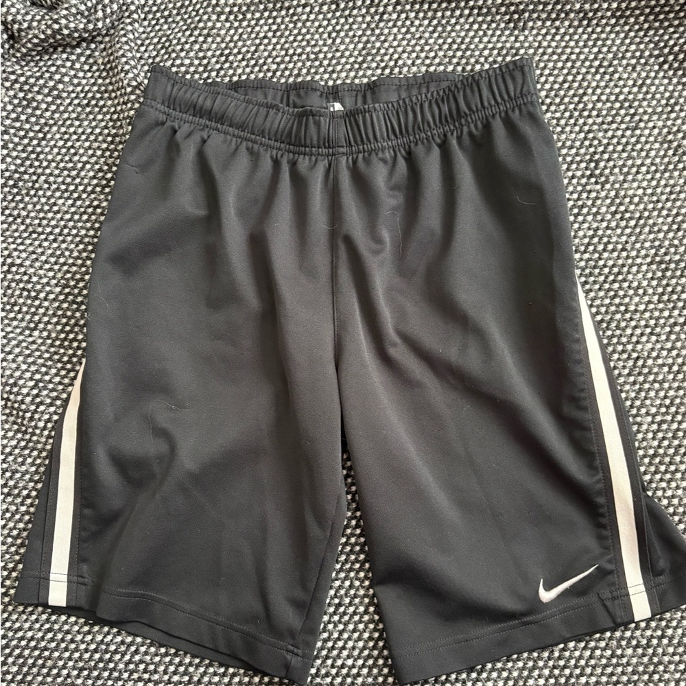 Nike Black Shorts with White Accents